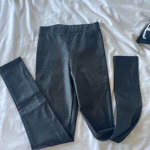 Naked wardrobe leather leggings